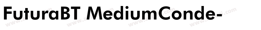 FuturaBT MediumConde字体转换